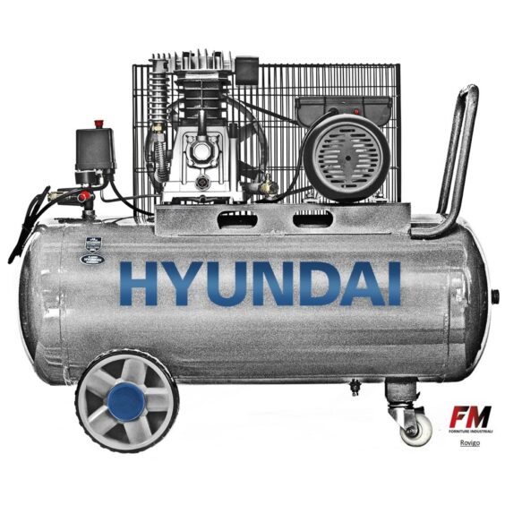 Compressore d’aria Hyundai da 100l lubrificato