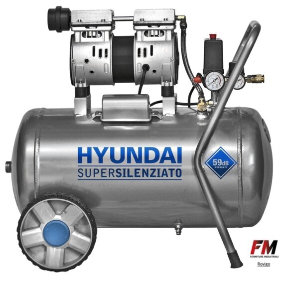 Compressore d’aria Hyundai oil-less da 50l