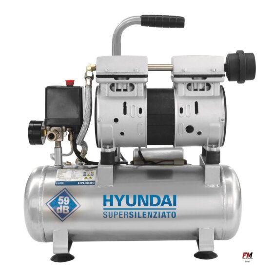 Compressore d’aria Hyundai silenziato oil-less