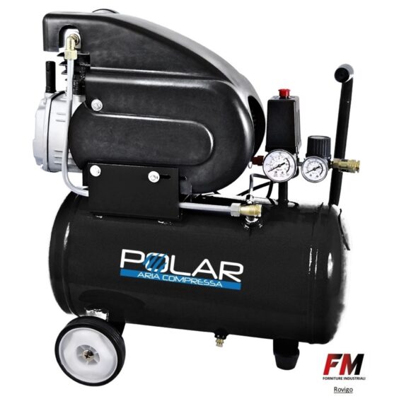 Compressore d’aria Polar lubrificato serbatoio 24l