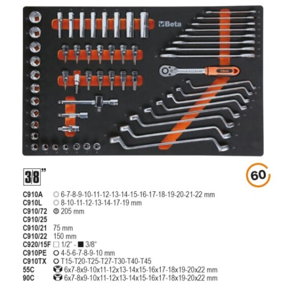 Cassettiera  Beta 7 cassetti C24EH O7/M - immagine 4